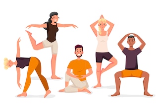 Yoga clip arts