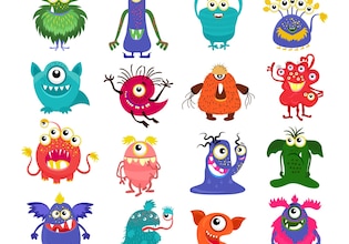 cartoon monster