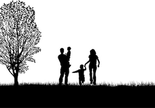 family silhouettes